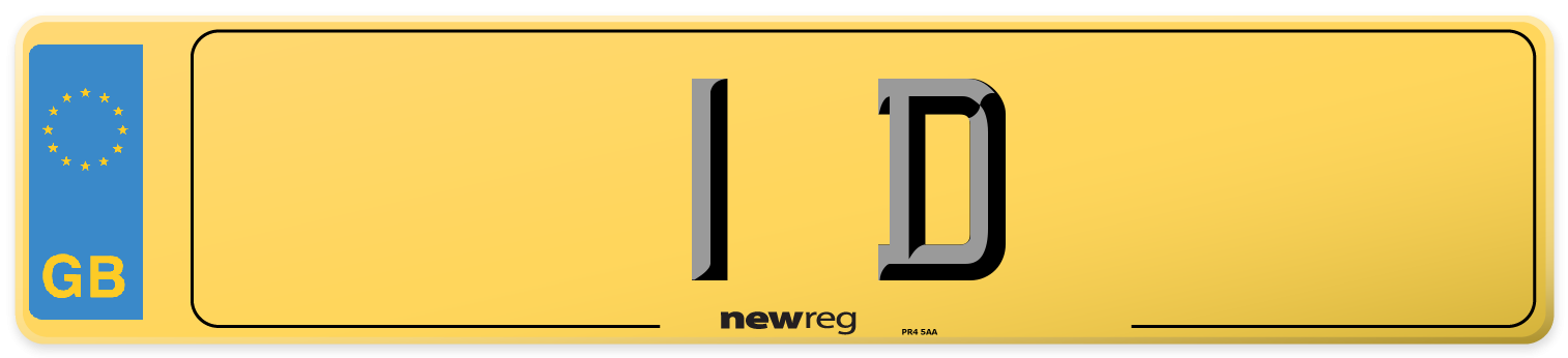 1 D - 6th most expensive number plates in Britain