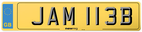 license plate preview showing the name Jamie