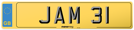 license plate preview showing the name Jamie