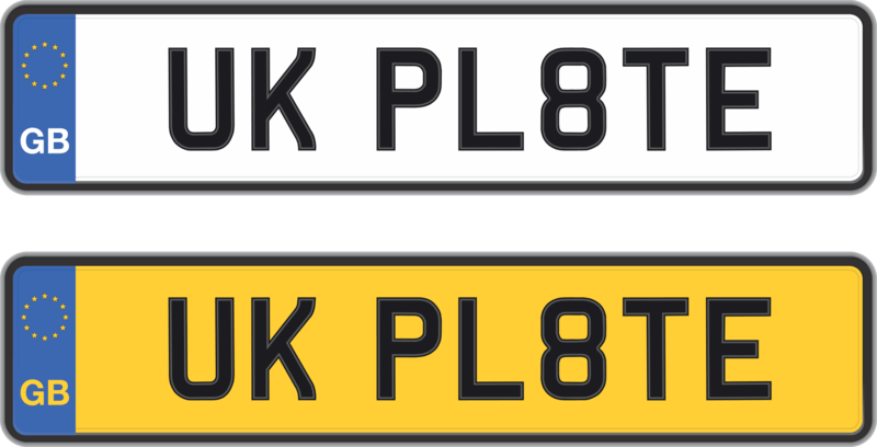 Why Are Number Plates Yellow And White New Reg Blog