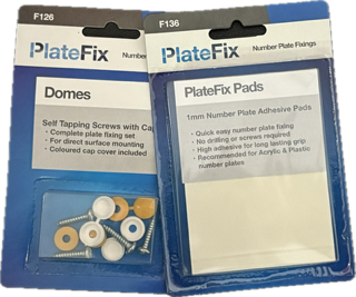 new reg can supply number plates fixing kits