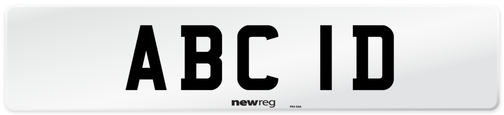 an example of a suffix number plate