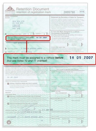 An expired V778 Retention Document