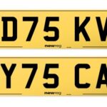 Standard number plates - PD75 KVZ & Private Number Plates - MY75 CAR